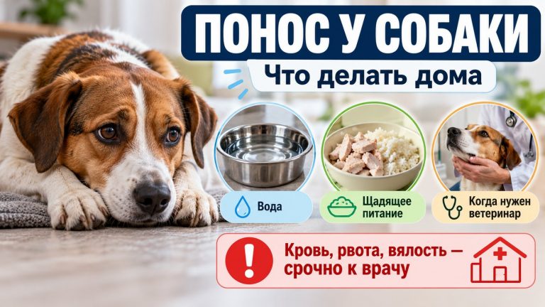Понос у собаки — что делать дома